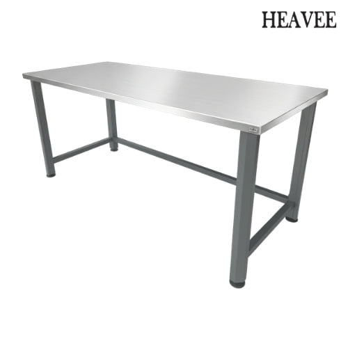 โต๊ะทำงานอเนกประสงค์ HEAVEE WB-5901-STL 150 ซม. ไม้ยางพาราหุ้มด้วยสแตนเลส_3